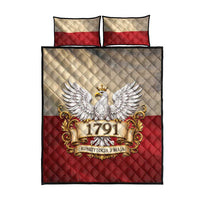 Poland Constitution Day 1791 Quilt Bed Set Polska Konstytucja 3 Maja Pride White Eagle
