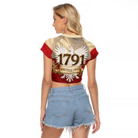 Poland Constitution Day 1791 Raglan Cropped T Shirt Polska Konstytucja 3 Maja Pride White Eagle