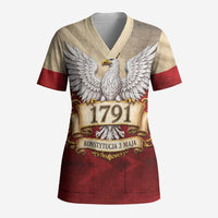 Poland Constitution Day 1791 Scrub Top Polska Konstytucja 3 Maja Pride White Eagle