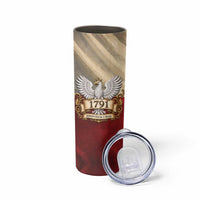 Poland Constitution Day 1791 Skinny Tumbler Polska Konstytucja 3 Maja Pride White Eagle