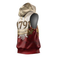 Poland Constitution Day 1791 Sleeveless Hoodie Polska Konstytucja 3 Maja Pride White Eagle