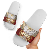 Poland Constitution Day 1791 Slide Sandals Polska Konstytucja 3 Maja Pride White Eagle