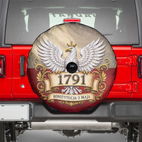 Poland Constitution Day 1791 Spare Tire Cover Polska Konstytucja 3 Maja Pride White Eagle