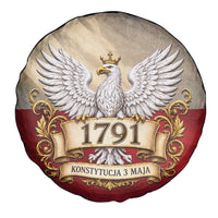 Poland Constitution Day 1791 Spare Tire Cover Polska Konstytucja 3 Maja Pride White Eagle
