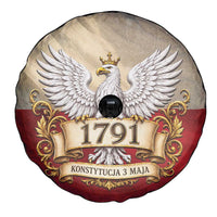 Poland Constitution Day 1791 Spare Tire Cover Polska Konstytucja 3 Maja Pride White Eagle
