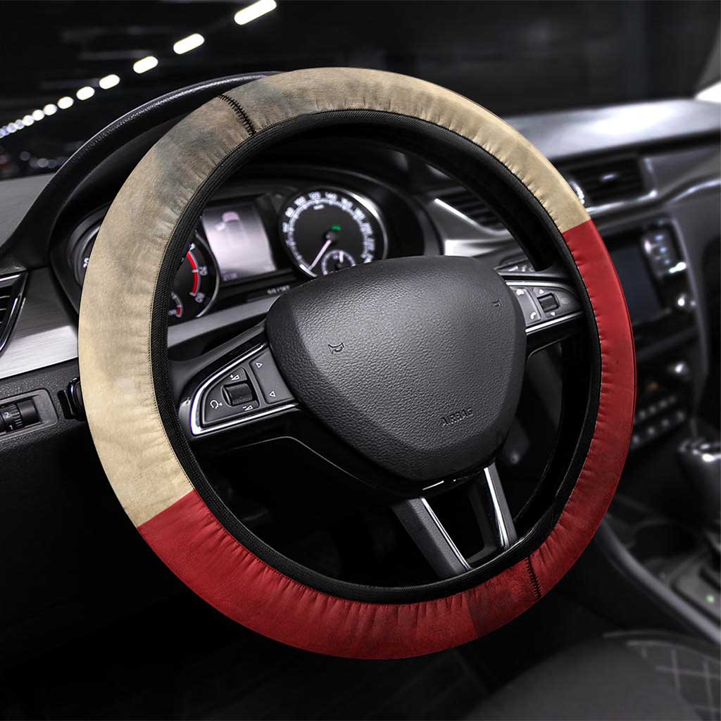 Poland Constitution Day 1791 Steering Wheel Cover Polska Konstytucja 3 Maja Pride White Eagle
