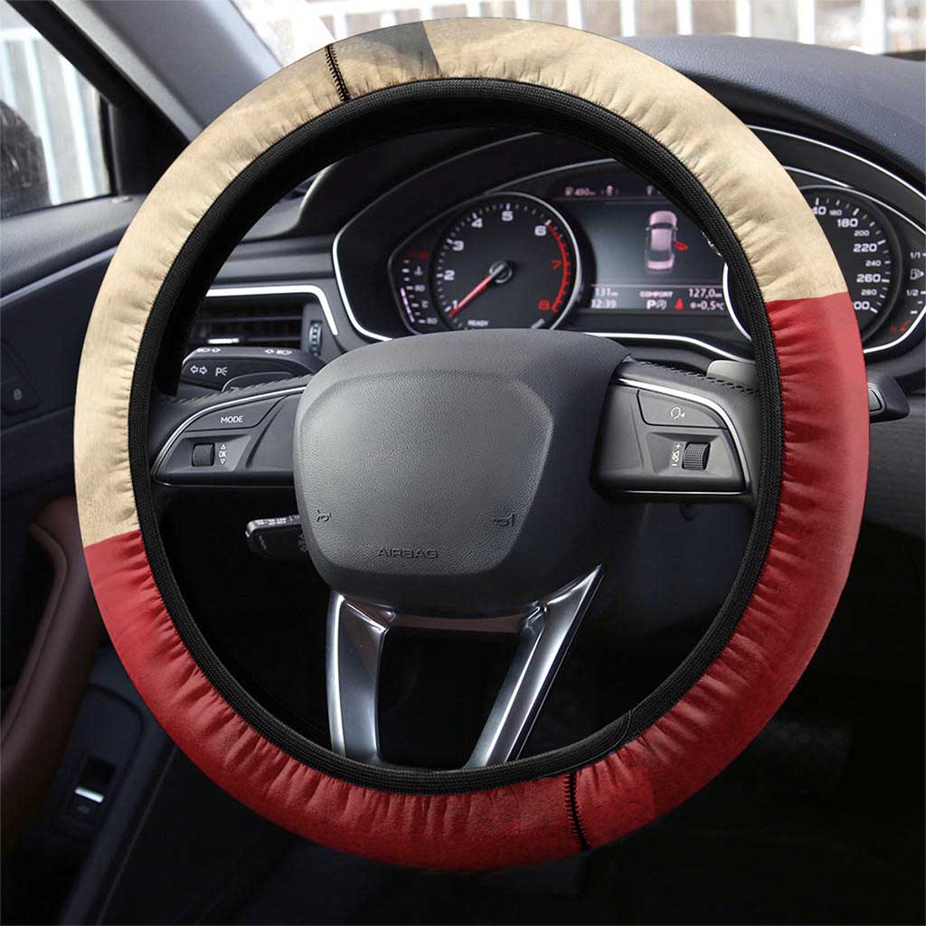 Poland Constitution Day 1791 Steering Wheel Cover Polska Konstytucja 3 Maja Pride White Eagle