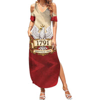 Poland Constitution Day 1791 Summer Maxi Dress Polska Konstytucja 3 Maja Pride White Eagle