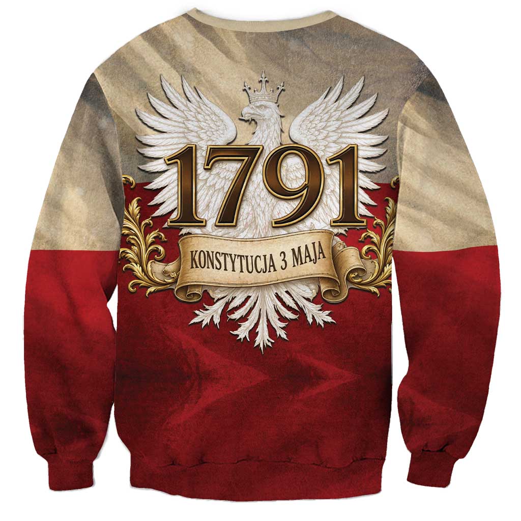 Poland Constitution Day 1791 Sweatshirt Polska Konstytucja 3 Maja Pride White Eagle