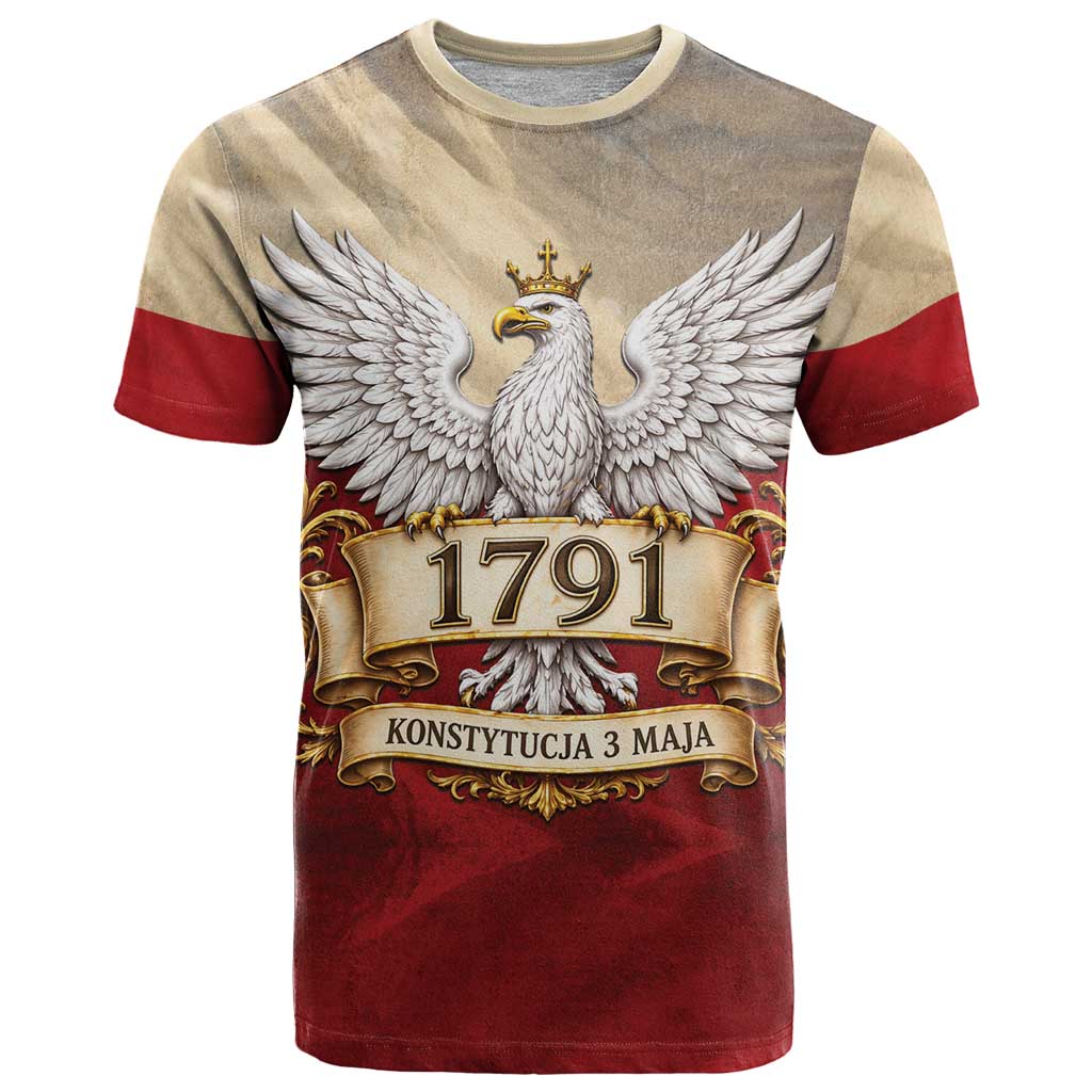 Poland Constitution Day 1791 T Shirt Polska Konstytucja 3 Maja Pride White Eagle