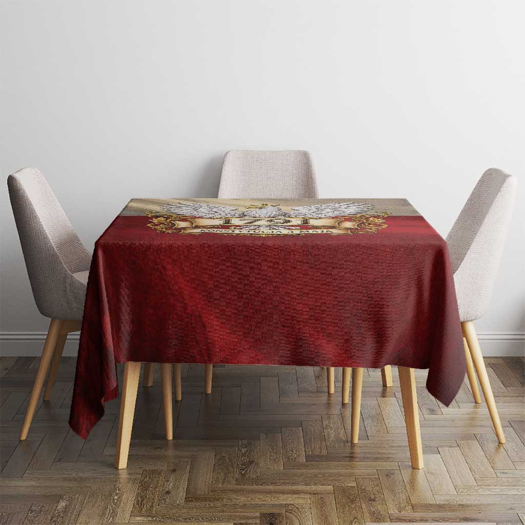 Poland Constitution Day 1791 Tablecloth Polska Konstytucja 3 Maja Pride White Eagle