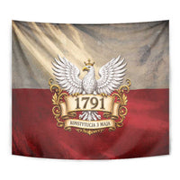 Poland Constitution Day 1791 Tapestry Polska Konstytucja 3 Maja Pride White Eagle