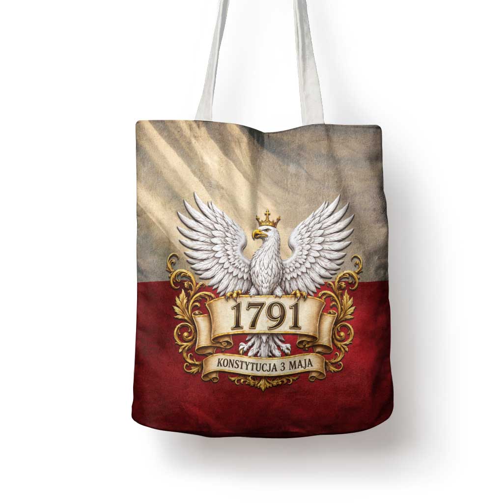 Poland Constitution Day 1791 Tote Bag Polska Konstytucja 3 Maja Pride White Eagle