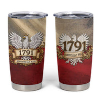 Poland Constitution Day 1791 Tumbler Cup Polska Konstytucja 3 Maja Pride White Eagle