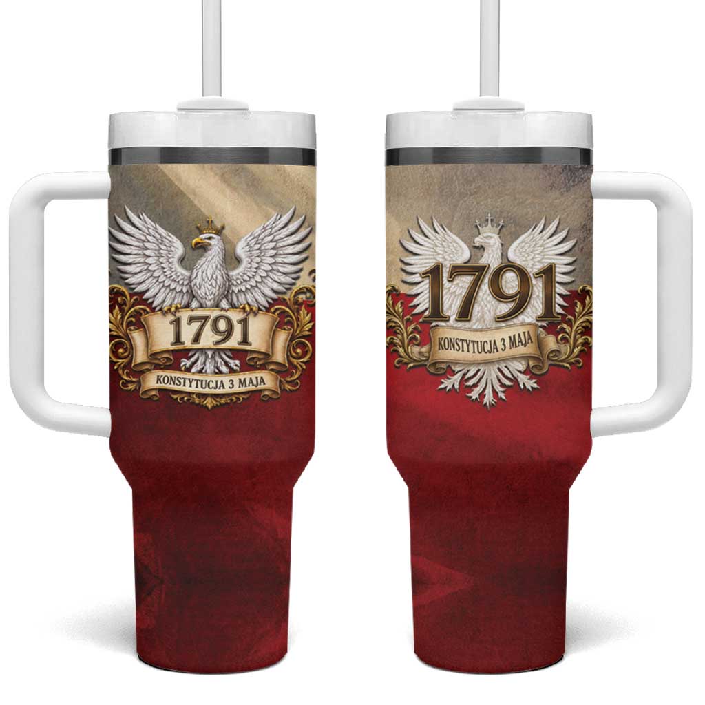 Poland Constitution Day 1791 Tumbler With Handle Polska Konstytucja 3 Maja Pride White Eagle