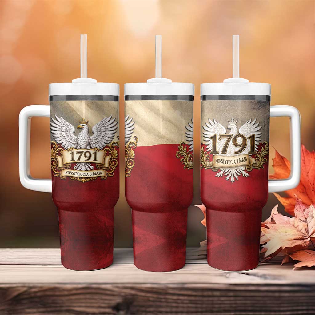 Poland Constitution Day 1791 Tumbler With Handle Polska Konstytucja 3 Maja Pride White Eagle