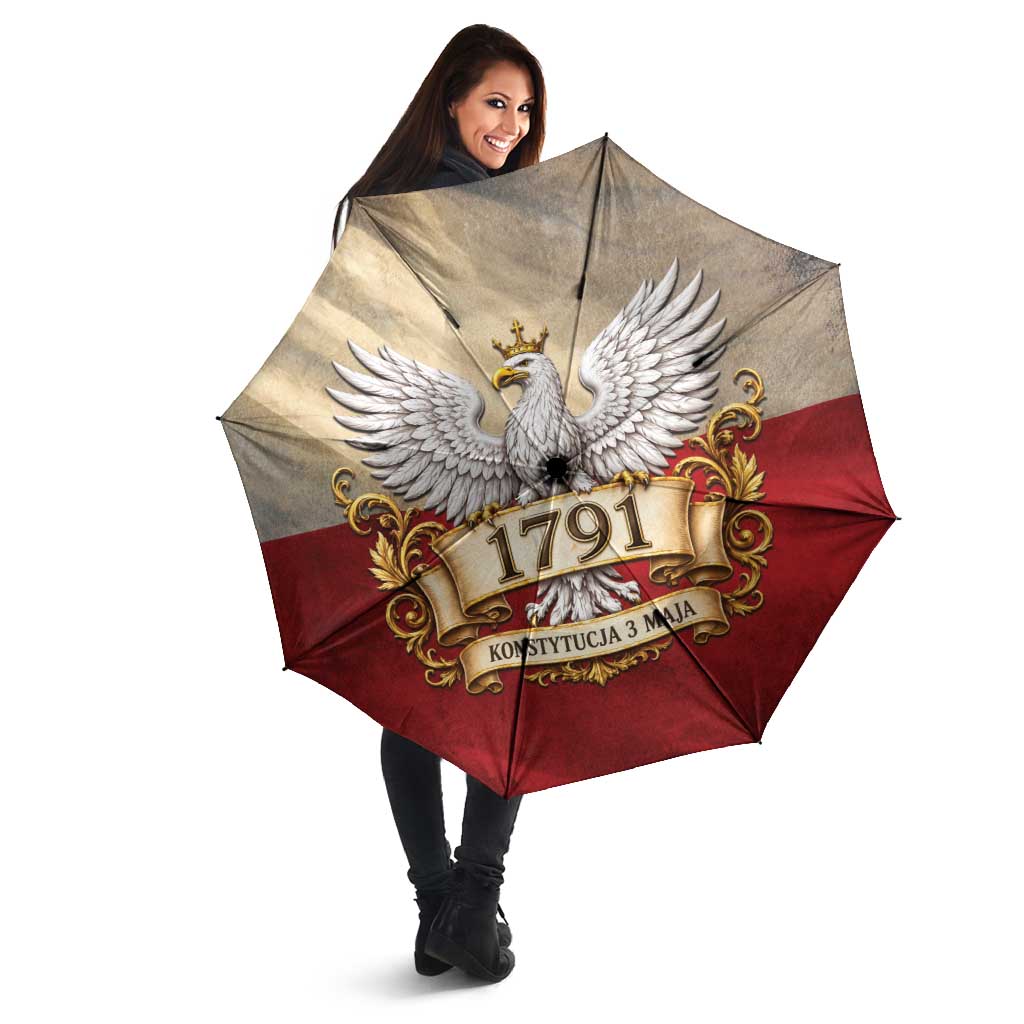 Poland Constitution Day 1791 Umbrella Polska Konstytucja 3 Maja Pride White Eagle