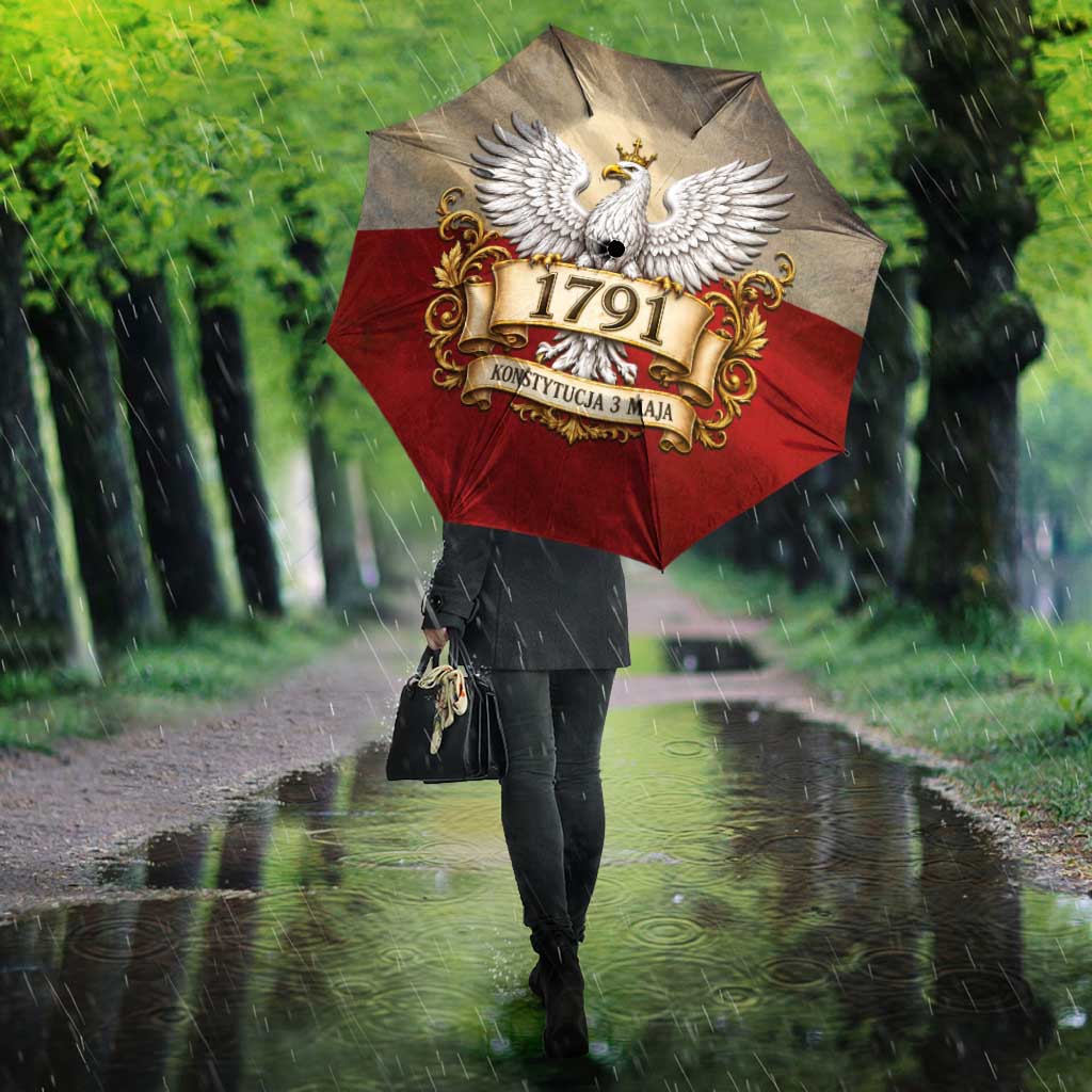 Poland Constitution Day 1791 Umbrella Polska Konstytucja 3 Maja Pride White Eagle