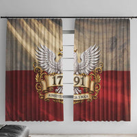 Poland Constitution Day 1791 Window Curtain Polska Konstytucja 3 Maja Pride White Eagle