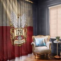 Poland Constitution Day 1791 Window Curtain Polska Konstytucja 3 Maja Pride White Eagle