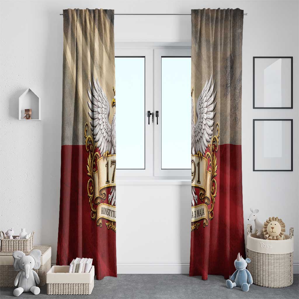 Poland Constitution Day 1791 Window Curtain Polska Konstytucja 3 Maja Pride White Eagle