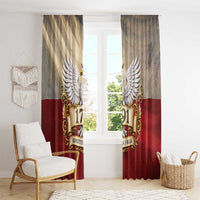 Poland Constitution Day 1791 Window Curtain Polska Konstytucja 3 Maja Pride White Eagle