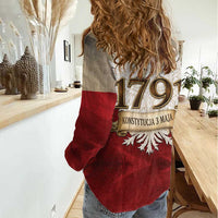 Poland Constitution Day 1791 Women Casual Shirt Polska Konstytucja 3 Maja Pride White Eagle
