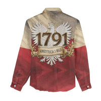 Poland Constitution Day 1791 Women Casual Shirt Polska Konstytucja 3 Maja Pride White Eagle