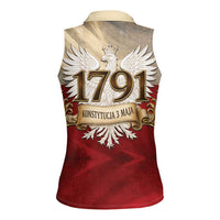 Poland Constitution Day 1791 Women Sleeveless Polo Shirt Polska Konstytucja 3 Maja Pride White Eagle