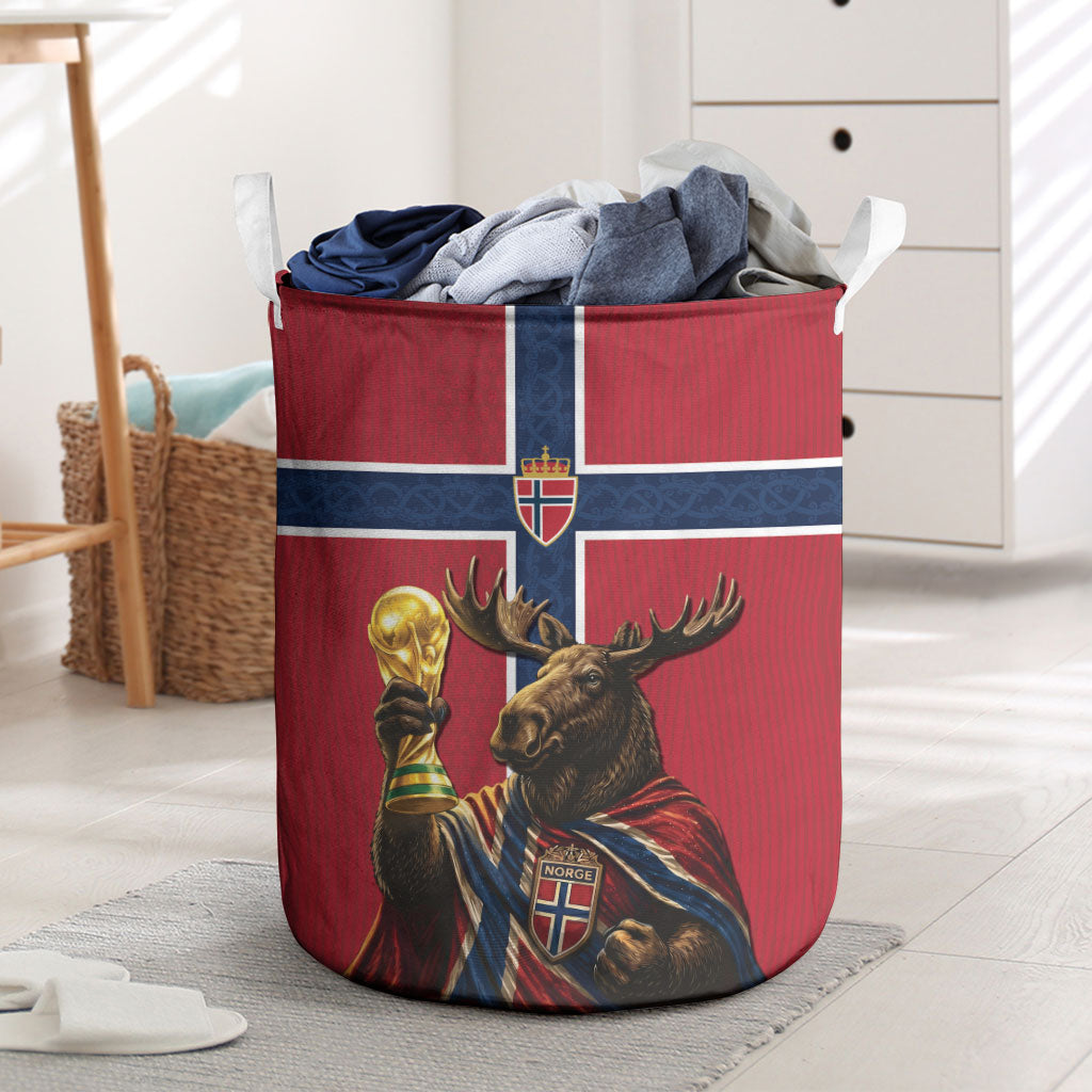 World Football 2026 Norway Laundry Basket Viking Moose Trophy Champion