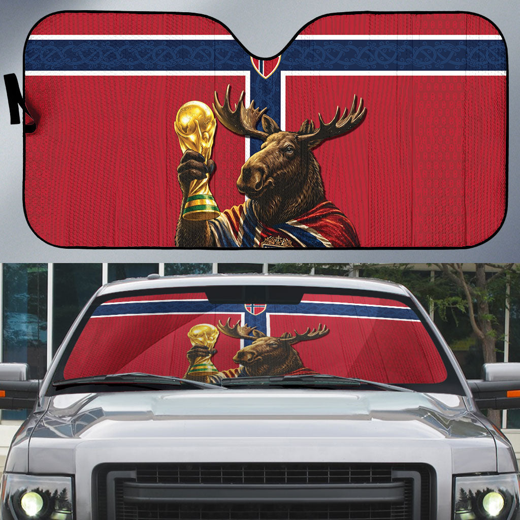World Football 2026 Norway Auto Sun Shade Viking Moose Trophy Champion