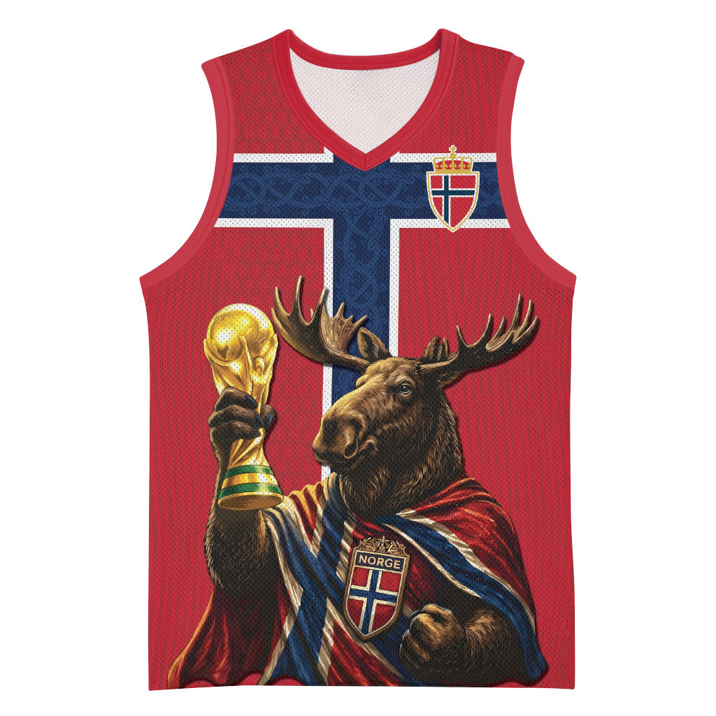 Custom World Football 2026 Norway Basketball Jersey Viking Moose Trophy Champion