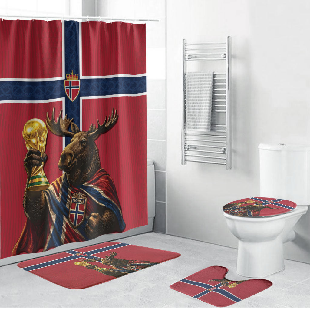 World Football 2026 Norway Bathroom Set Viking Moose Trophy Champion