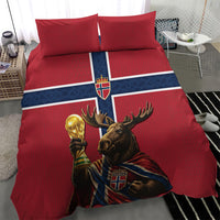 World Football 2026 Norway Bedding Set Viking Moose Trophy Champion