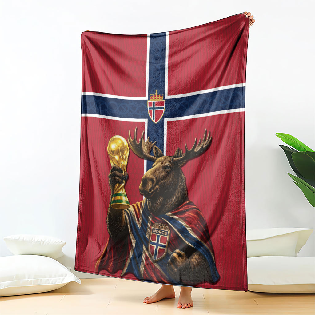 World Football 2026 Norway Blanket Viking Moose Trophy Champion
