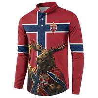 Custom World Football 2026 Norway Button Sweatshirt Viking Moose Trophy Champion