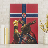 World Football 2026 Norway Canvas Wall Art Viking Moose Trophy Champion
