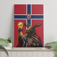 World Football 2026 Norway Canvas Wall Art Viking Moose Trophy Champion