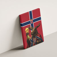 World Football 2026 Norway Canvas Wall Art Viking Moose Trophy Champion