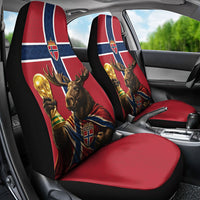 World Football 2026 Norway Car Seat Cover Viking Moose Trophy Champion