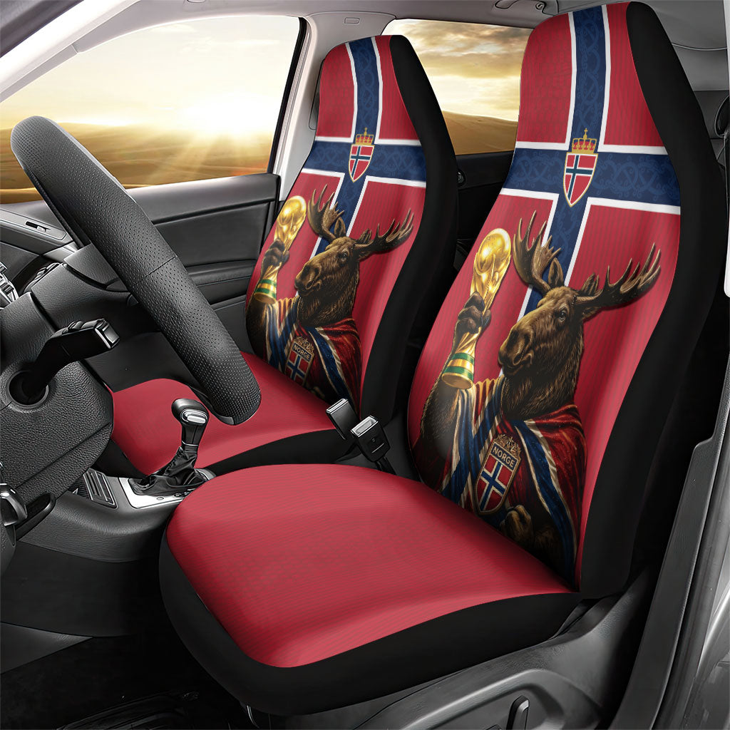 World Football 2026 Norway Car Seat Cover Viking Moose Trophy Champion