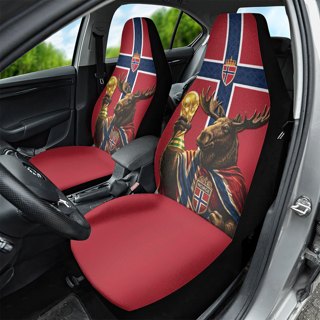 World Football 2026 Norway Car Seat Cover Viking Moose Trophy Champion