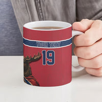 Custom World Football 2026 Norway Ceramic Mug Viking Moose Trophy Champion