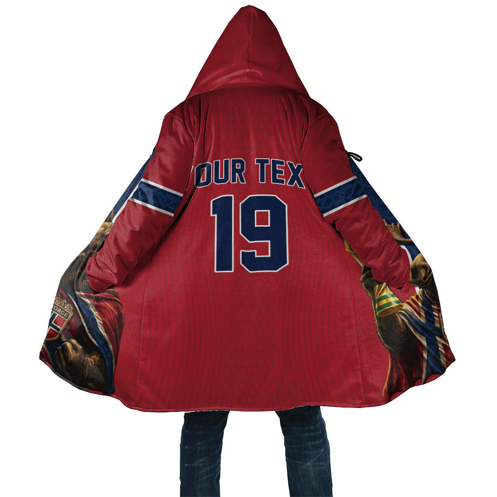 Custom World Football 2026 Norway Cloak Viking Moose Trophy Champion
