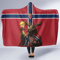 World Football 2026 Norway Hooded Blanket Viking Moose Trophy Champion