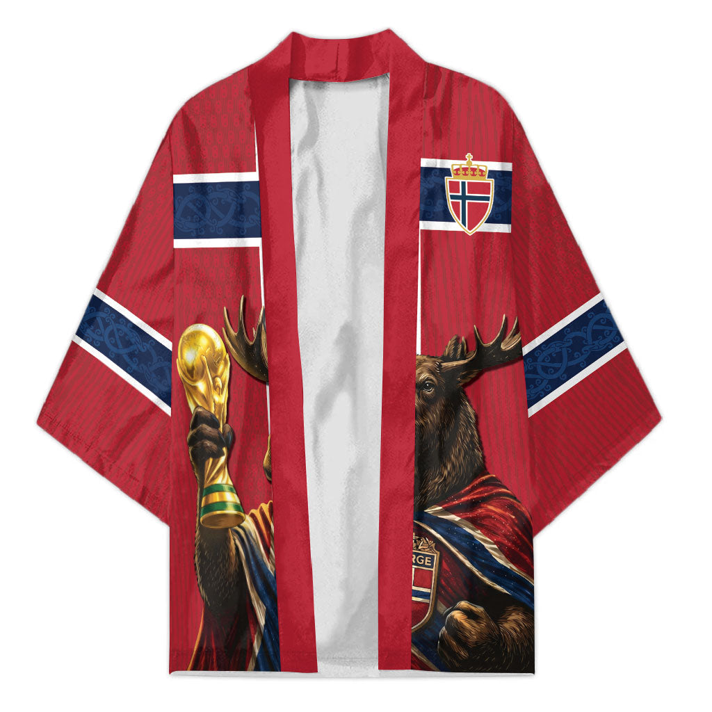 Custom World Football 2026 Norway Kimono Viking Moose Trophy Champion