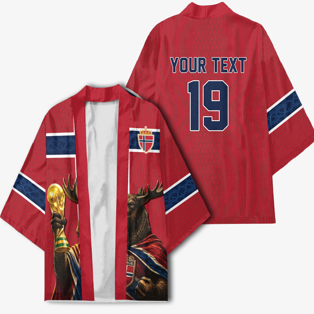 Custom World Football 2026 Norway Kimono Viking Moose Trophy Champion