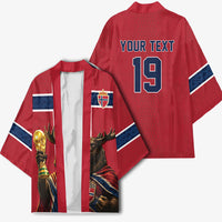 Custom World Football 2026 Norway Kimono Viking Moose Trophy Champion