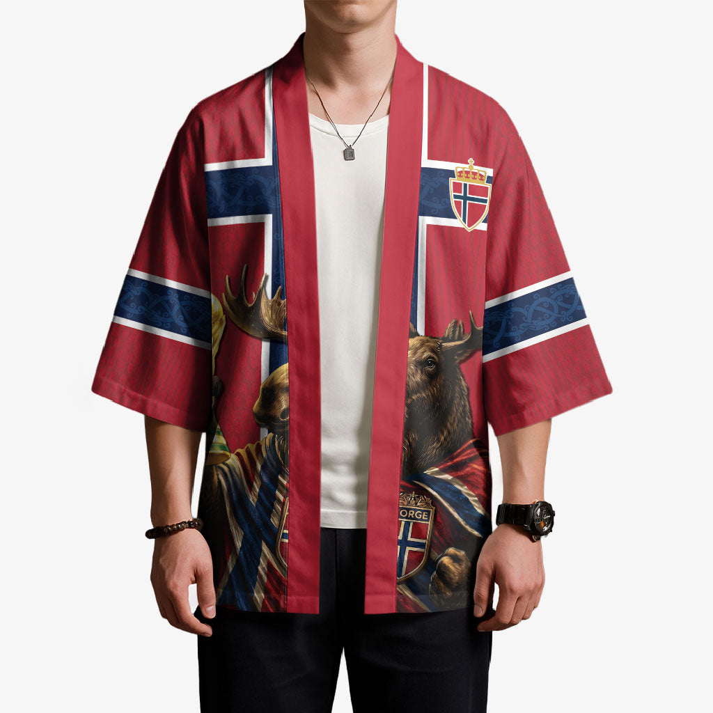 Custom World Football 2026 Norway Kimono Viking Moose Trophy Champion
