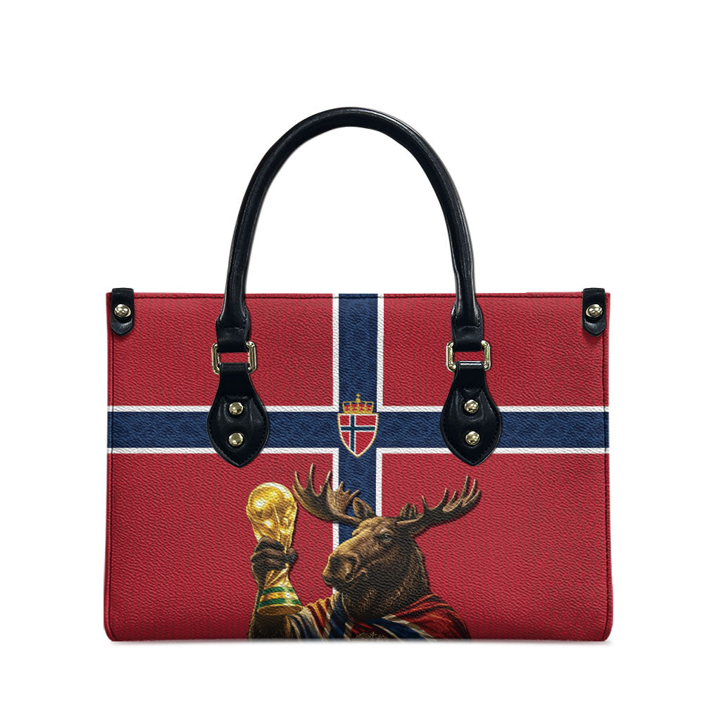 World Football 2026 Norway Leather Bag Viking Moose Trophy Champion